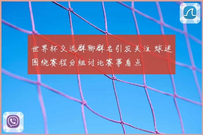 世界杯交流群聊群名引发关注 球迷围绕赛程分组讨论赛事看点